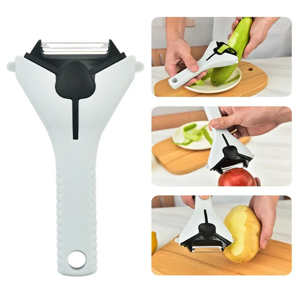 

Tool Stainless Steel Blade Shredding Peeled Multifunction Fruits Skin-peeler Grater Cover Peeler Detachable