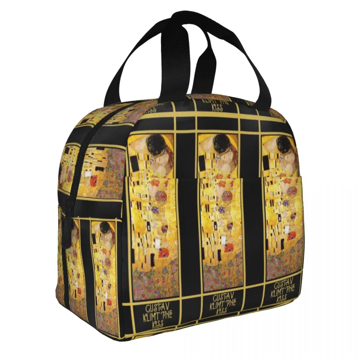 

Gustav Klimt The Kiss Insulated Lunch Bag Leakproof Thermal Cooler Bento Box For Women Kids Work Picnic Travel School Food Bags