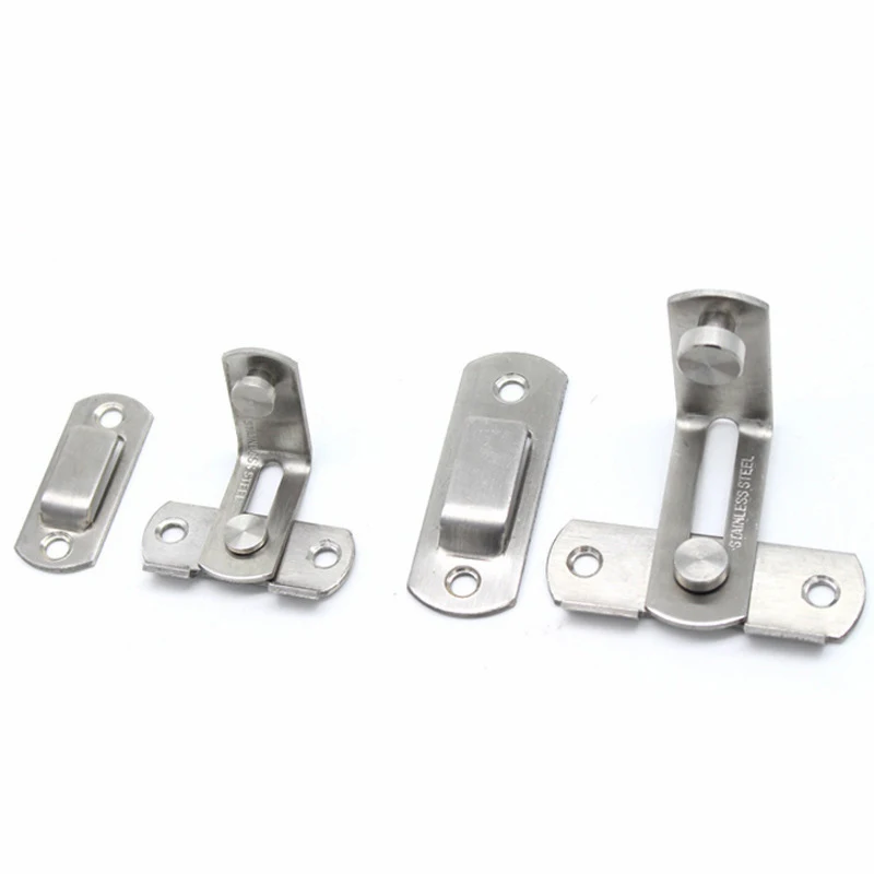 

90 Degree Stainless Latch Right Angle Sliding Lock Locker Hardware Accessories