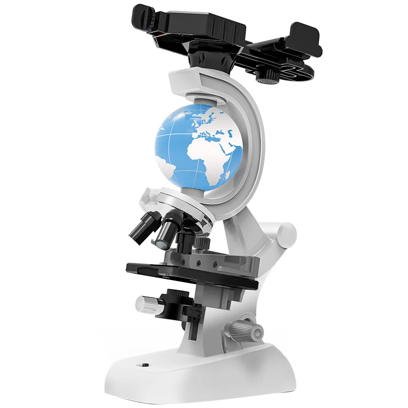 

LED Biological Science Education Children's Microscope 1200X High-definition Microscope Experimental Kit Home Exquisite Toy Gift
