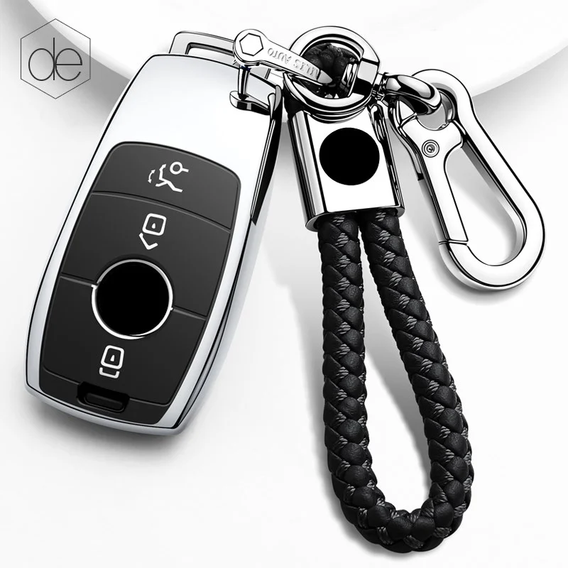 

for Mercedes-Benz C-Class E-Class GLC300L GLC260L E300l E260 E350 A200 TPU Soft Rubber Car Smart Key Case Cover Car Accessories