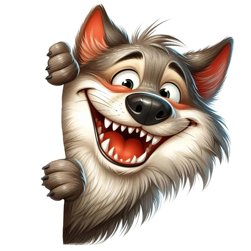 

Настенная наклейка Funny Animals Peeking Around the Corner