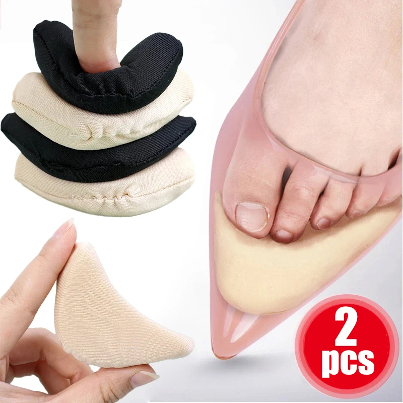 

2pcs Forefoot Insert Pad for Women High Heels Toe Plug Half Sponge Shoes Cushion Feet Filler Insoles Anti-Pain Adjust Pads