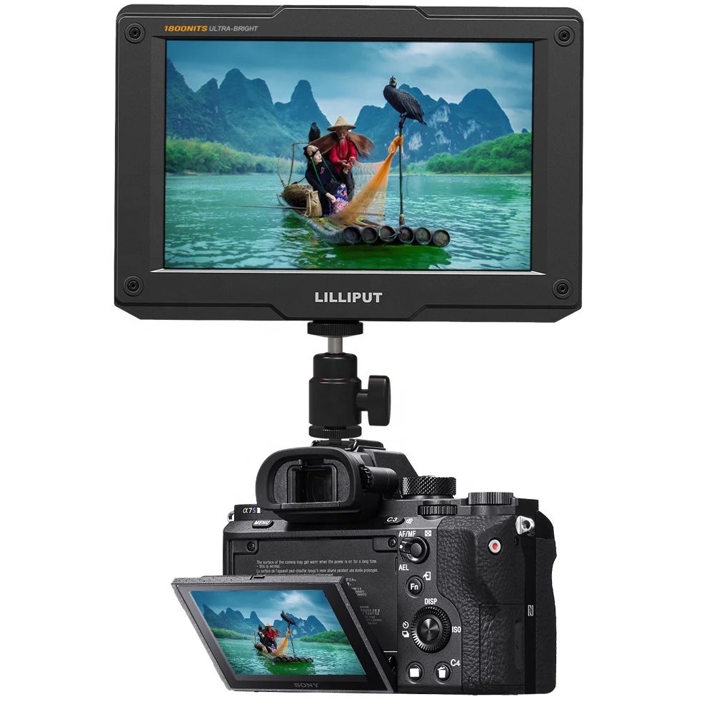 

LILLIPUT H7S 7 inch 4K HDMI 1800 nit Ultra Bright Camera Monitor with 3G-SDI input and loop output