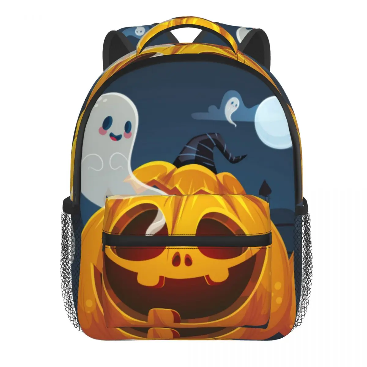 Kids Backpack Pumpkins Ghosts Kindergarten Children Mochila School Bag
