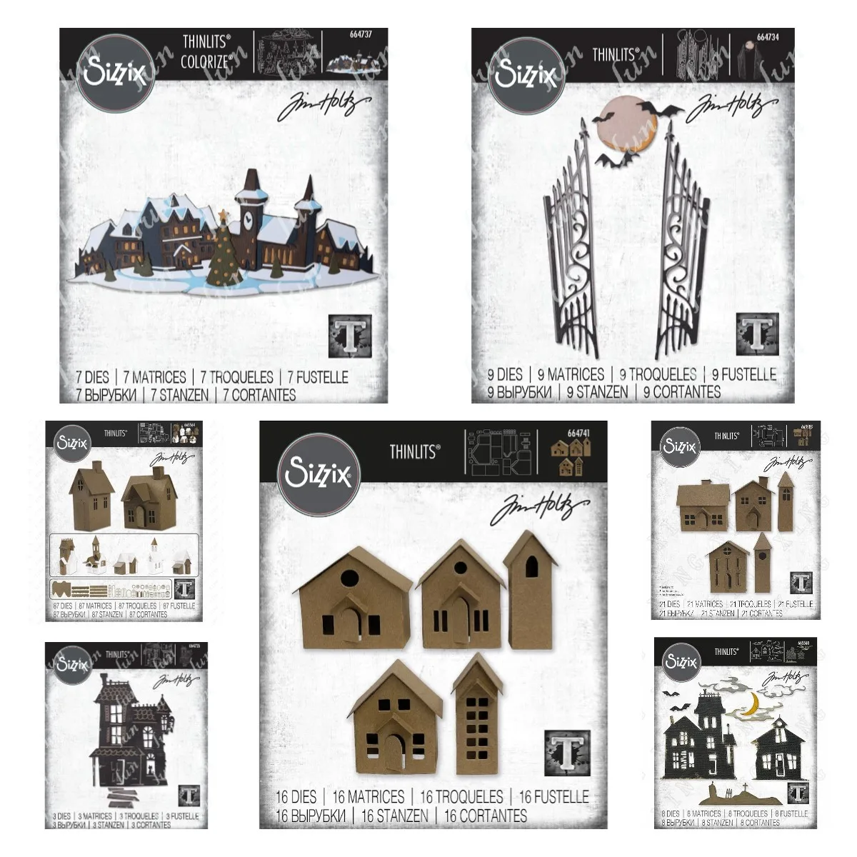 Новинка режущие штампы на Хэллоуин 2022 форма для скрапбукинга принадлежности для украшения дневника трафарет бумажная деревня призрак город тисненый шаблон