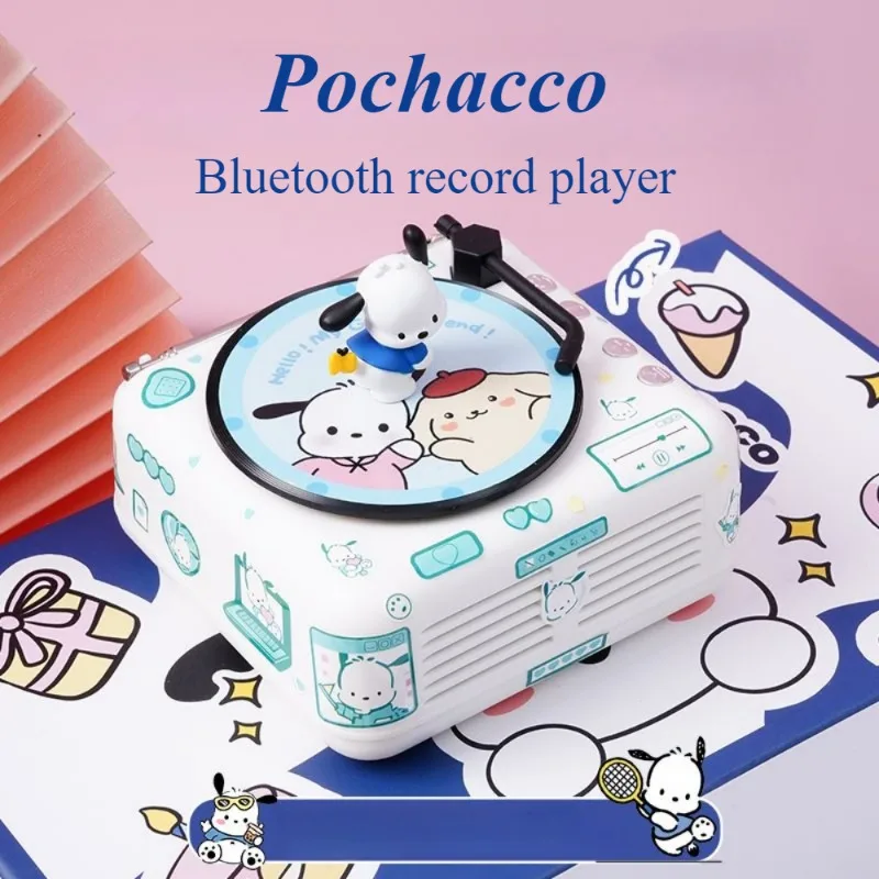 Kawaii Sanrio Hello Kitty Kuromi My Melody Cinnamoroll маленький Bluetooth-динамик практичный проигрыватель