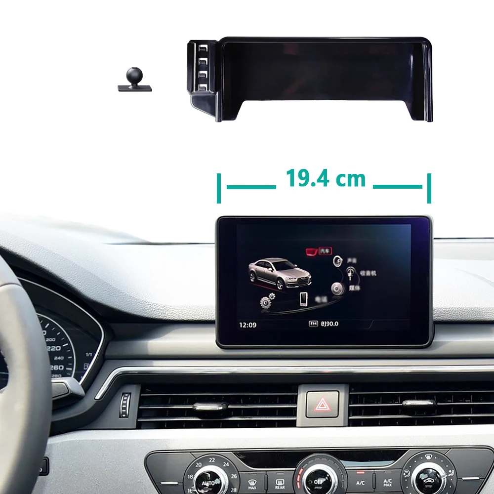 

Автомобильный держатель телефона для Audi A4 B9 2016 2017 2018 2019, панель экрана, фиксированная база, крепление для телефона с быстрой беспроводной зарядкой, автомобильные аксессуары