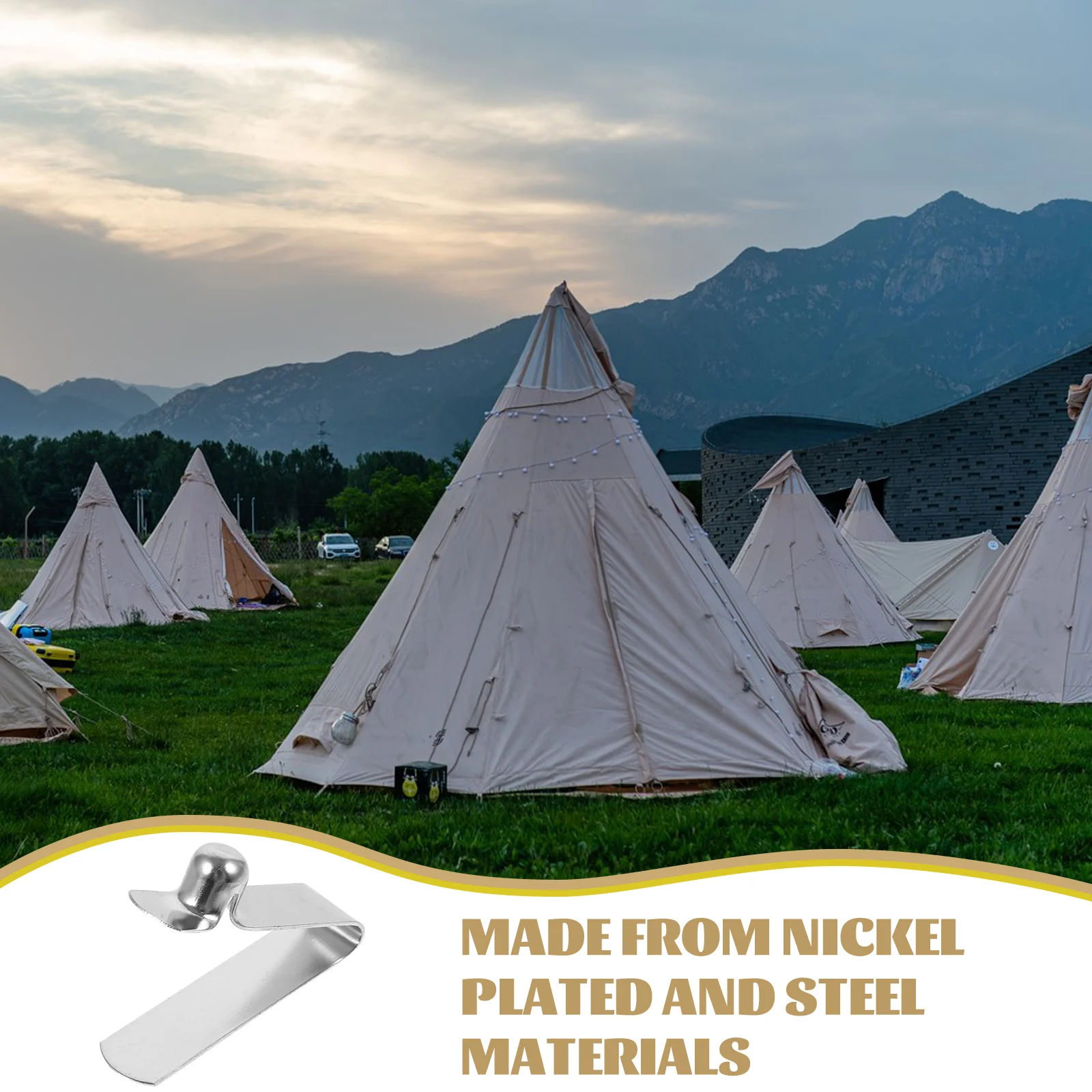 10 шт. пружинные зажимы для палатки шарики зонта кнопка аксессуары весла