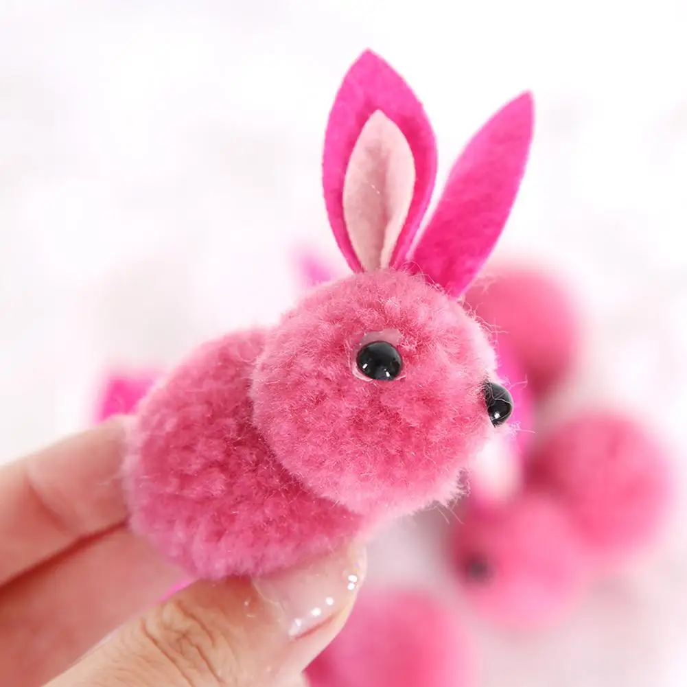 

Мини-Искусственный Мягкий Игрушечный Кролик, подвесное украшение для творчества, пасхальные украшения, искусственная игрушка животного