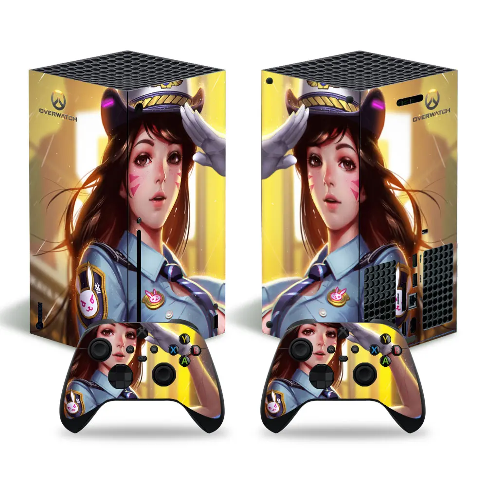 Overwatch Meisjes 4099 Xbox Серия X Наклейка Обложка Xsx Huid 1 консоль En 2 контроллеры Кожа Винил