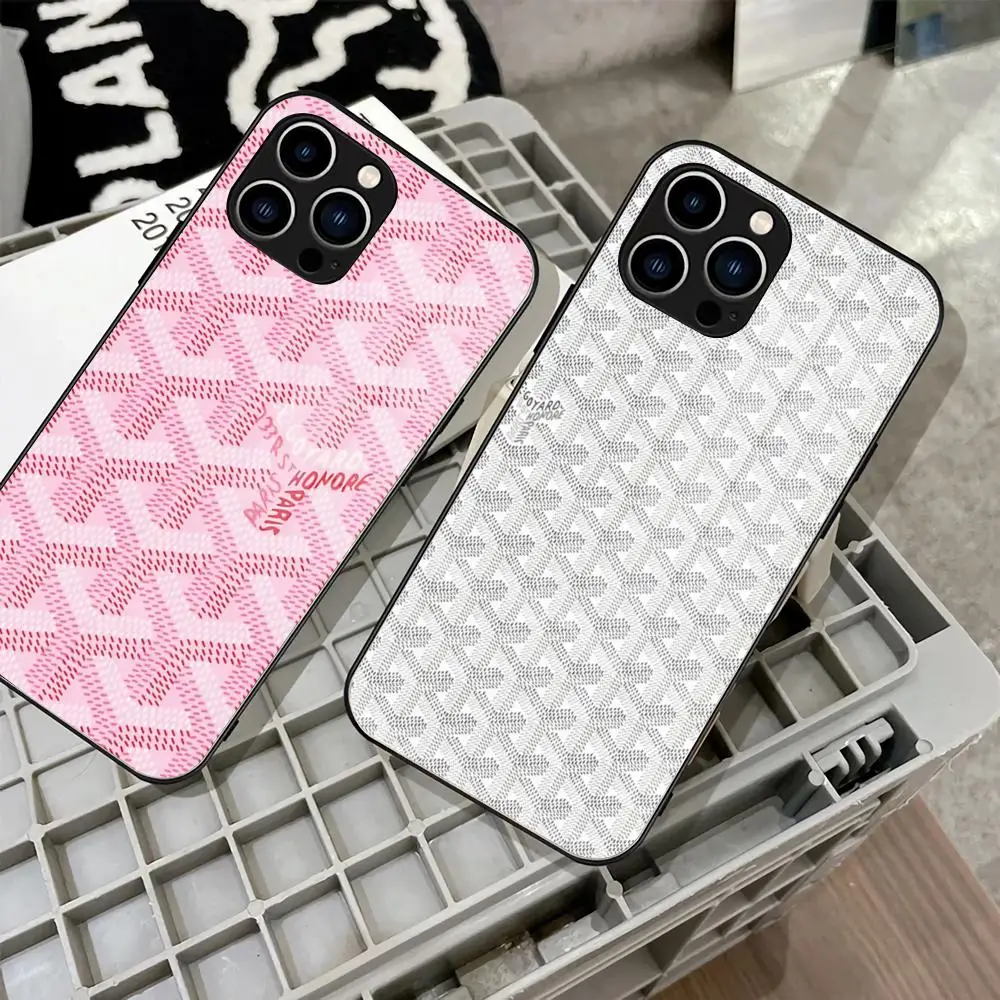 Модный роскошный чехол для телефона G-Goyards 2024 новинка IPhone 16 15 14 Pro 13 11 12 XR XS MAX 7 8 Plus