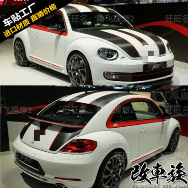 

New Custom Vinyl Car Sticker Car Foil FOR Volkswagen Beetle Body Sport Decorative Car Decal