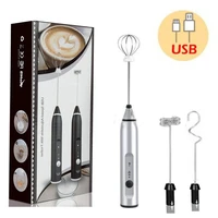 2022 electric handheld blender with usb electrical mini coffee maker whisk mixer for coffee cappuccino cream foamer