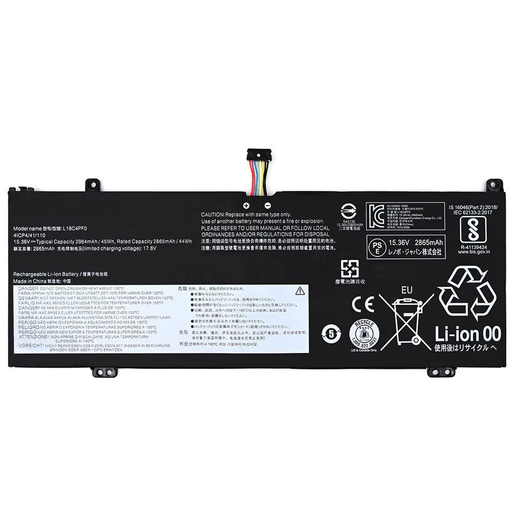 L18C4PF0 15 36 В 45 Втч оригинальный аккумулятор для ноутбука Lenovo ThinkBook 13s-IWL 13s-IML 14s-IWL 14s-IML