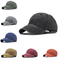 washed cotton baseball caps adult children baseball hat vintage distressed hats men women adjustable soild splice baseball hat
