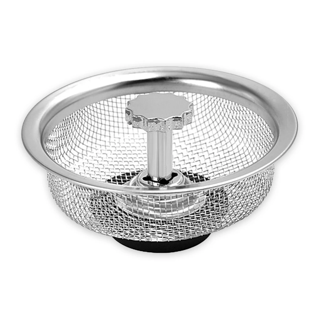 

Sink Strainer Stainless Steel Durable Bathroom Filter Basin Hair Catcher Stopper Floor Waste Plug Sink Filtre Kitchen Tools