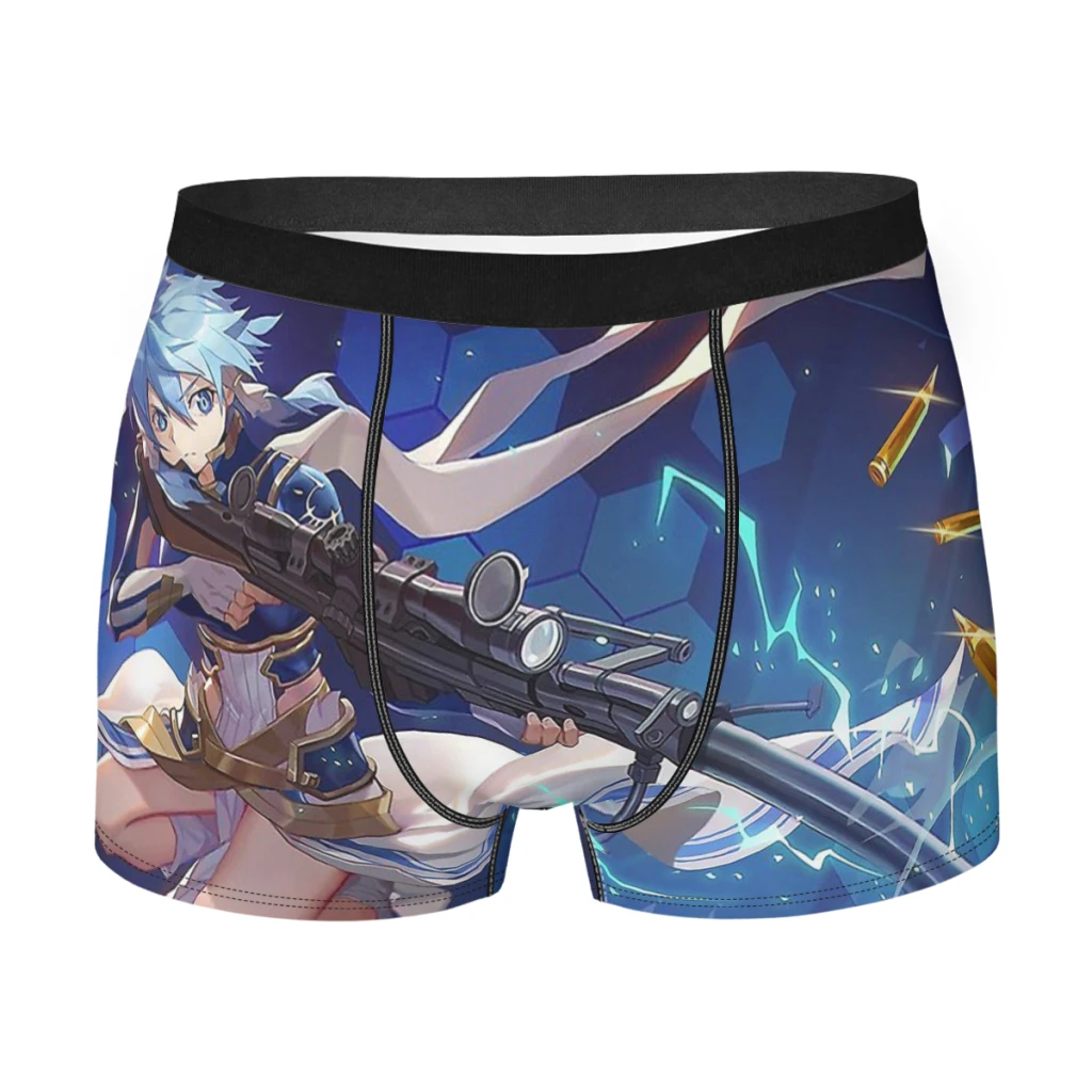 

Sinon Solus The Sun Goddess Men Boxer Briefs Underpants Alicization Kirito Anime Series Highly Breathable High Quality Gift