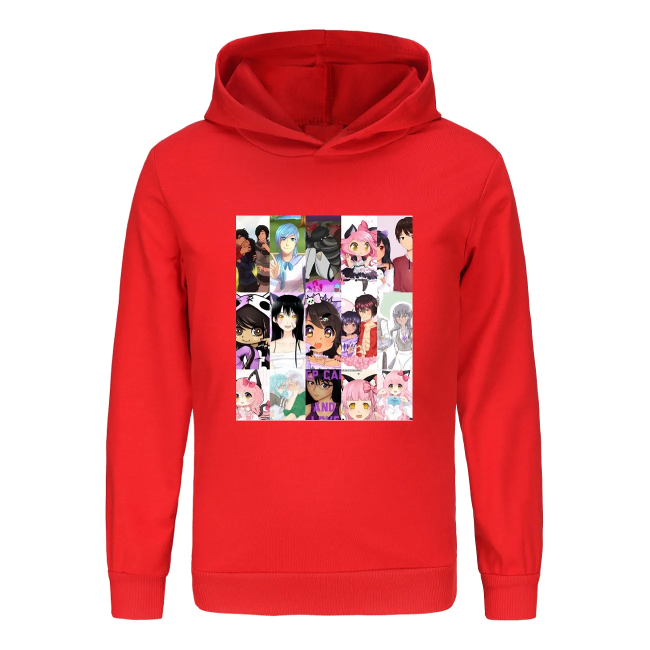 Толстовка с капюшоном APHMAU Модный пуловер надписью Аниме Манга мультфильмы для