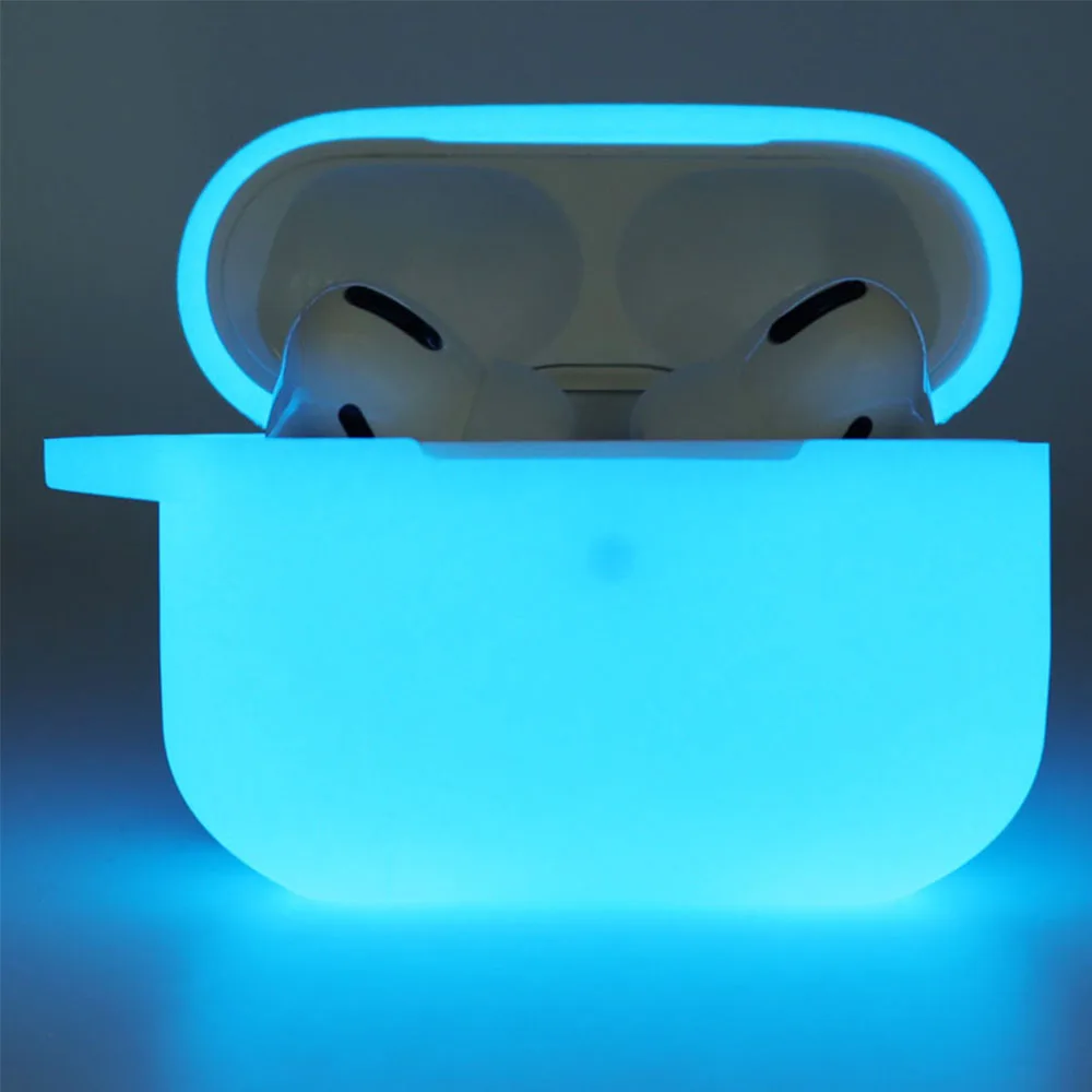 

Night Fluorescent Luminous Earphone Case For AirPods Pro 1 2 Bluetooth Earphones Cases For AirPods 1 2 3 Cover For airpods pro