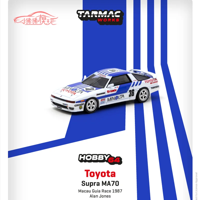 

TW racing Tarmac Works 1:64 Toyota Supra Speedmaster MA70 Bull Demon 36# car model