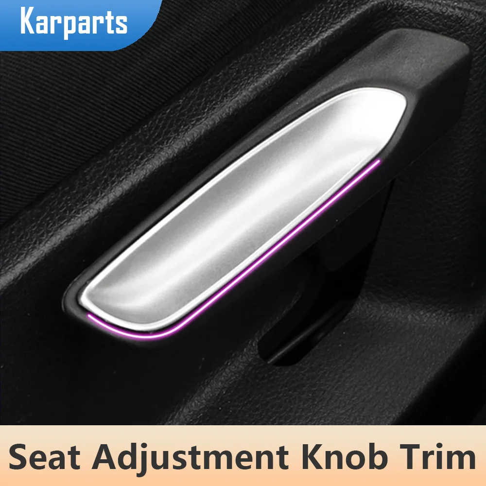 

2Pcs/Set ABS Chrome Car Seat Adjustment Knob Cover Trim for Volkswagen VW Golf 7 MK7 LHD 2013 - 2019 Stickers Accessories