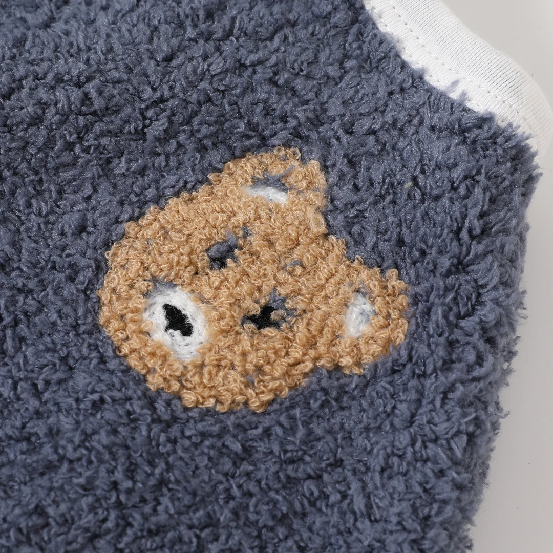 Осенне-зимний теплый флисовый жилет для младенцев и малышей топы новорожденных с