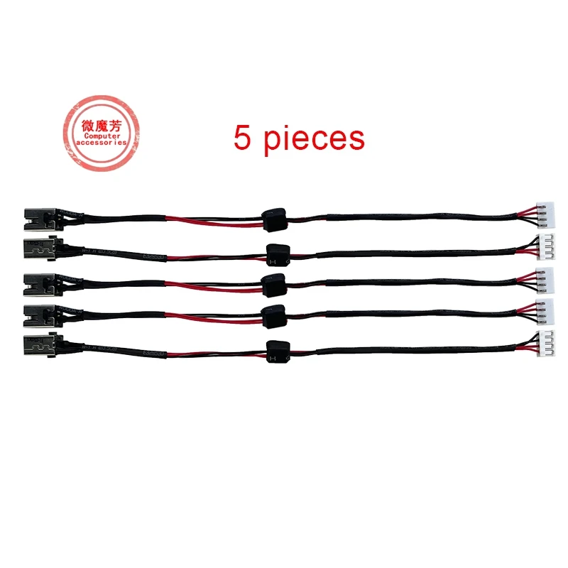 

5pcs New Laptop For Toshiba Satellite C660 C660D C665 C665D DC Jack Power Charging Port Cable Wire Cord laptop accessories