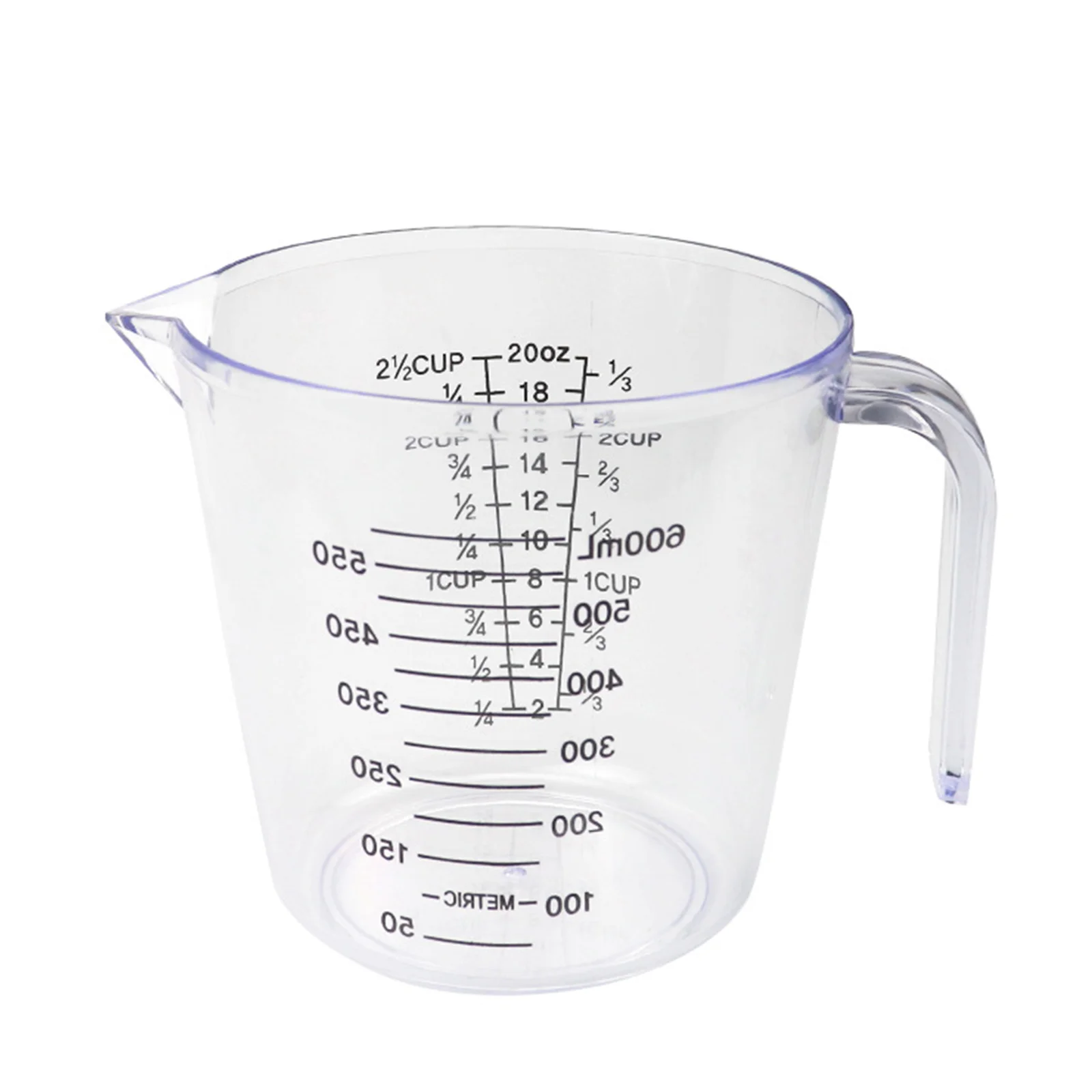 

Measuring Pitcher Plastic Liquid Measuring Cup Mixing Cup for Salon 600ml