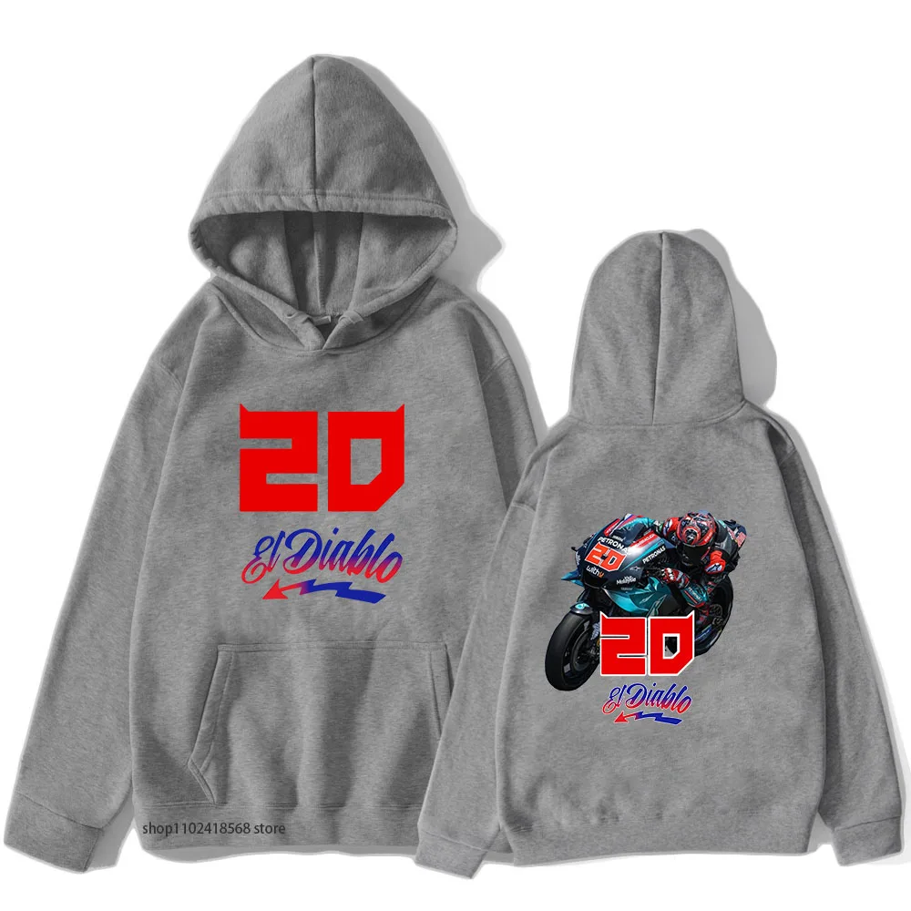 

Fabio Quartararo 20 Hoodies Moto GP #20 Sweatshirts Aesthetic Men/women Clothes Oversized Long-sleeved Streetwear Cool Print Top