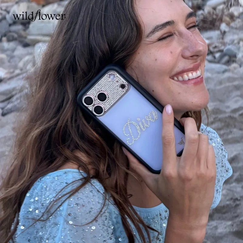 Фото Чехол для телефона Wildflower Frankies Floral Diva Bloom для iPhone 16 15 14 13 12 17 Pro Max Plus Air 17promax, чехол-бикини WF Cases №3