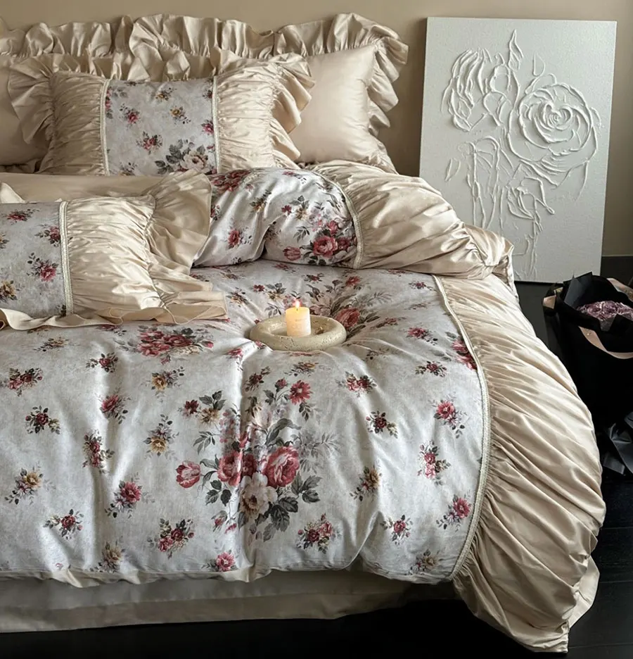 Элегантный комплект постельного белья fairyfair с цветами розы полноразмерный