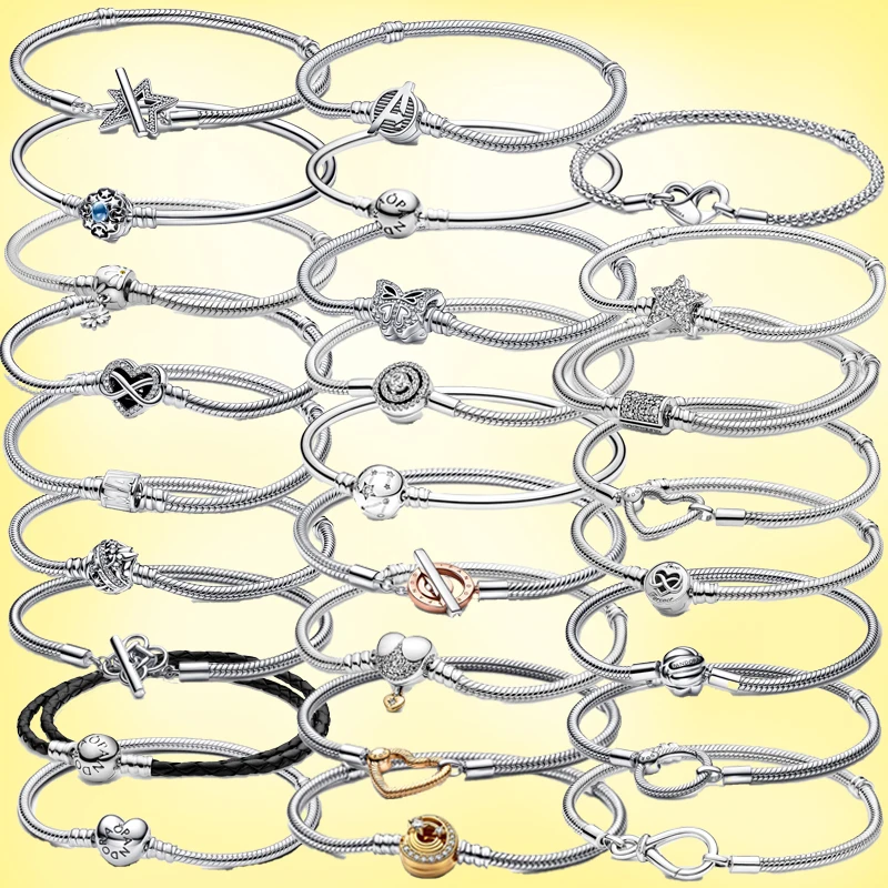 

Браслет Pandora из серебра 100% пробы с оригинальным логотипом