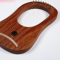 musical instrument lyre harp 10 string wooden colour harp accessories miniature instrumentos musicales string instruments ei50hp