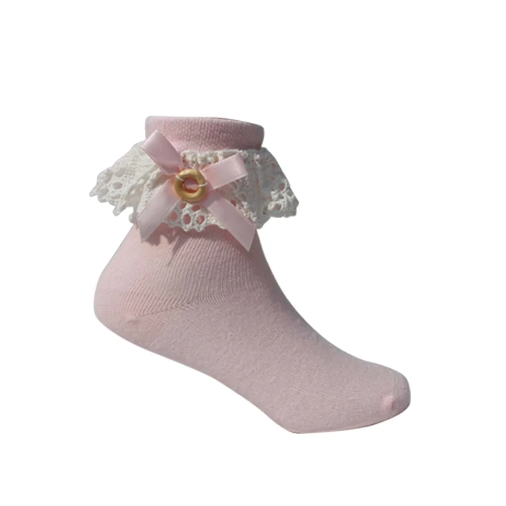 

5 пар, Детские хлопковые носки с бантиком