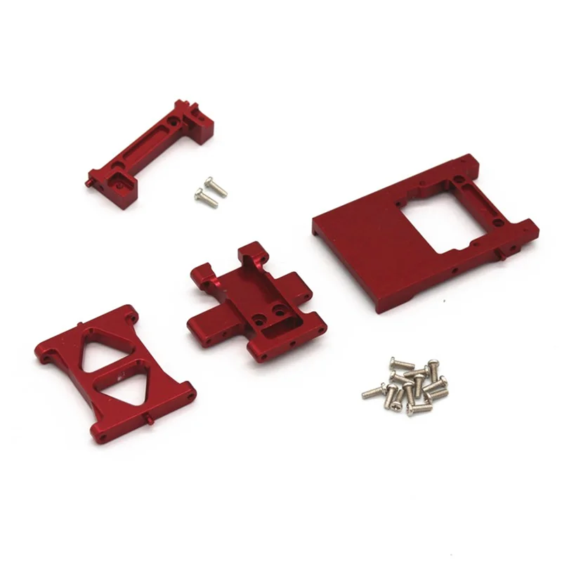 

Металлическая Задняя противоскользящая пластина, задняя фоторамка для 1/18 FMS EAZYRC RocHobby, автомобиль с дистанционным управлением, красная