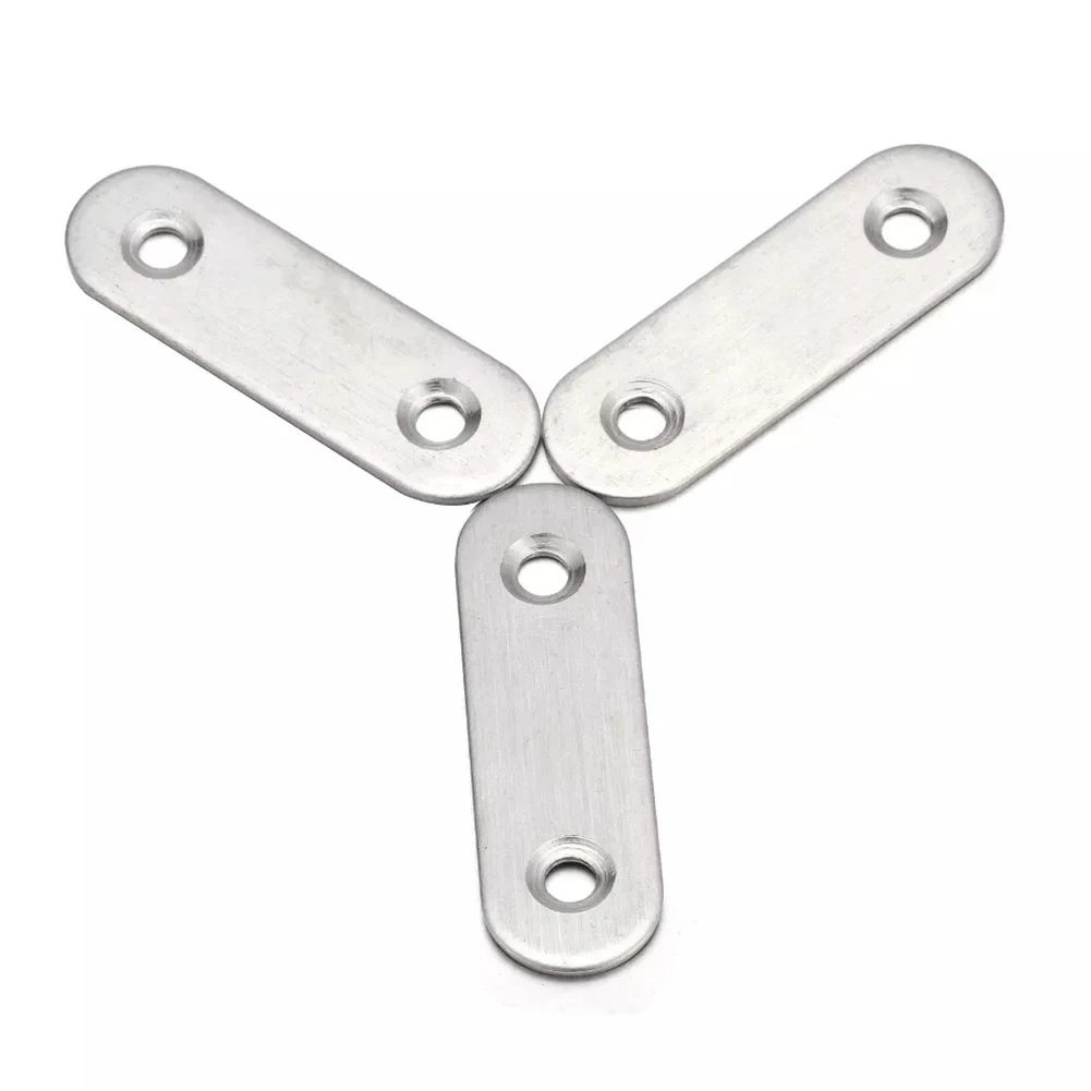 

Brand New Corner Brackets 2 Holes Corrosions Durable Easy To Install Longevity Rust-Resistant Stainless Steel 47*16mm