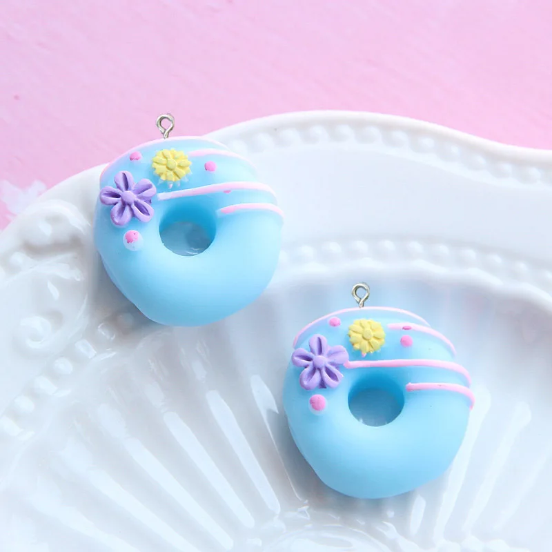 Подвески из смолы в виде цветов для изготовления ювелирных изделий брелоков