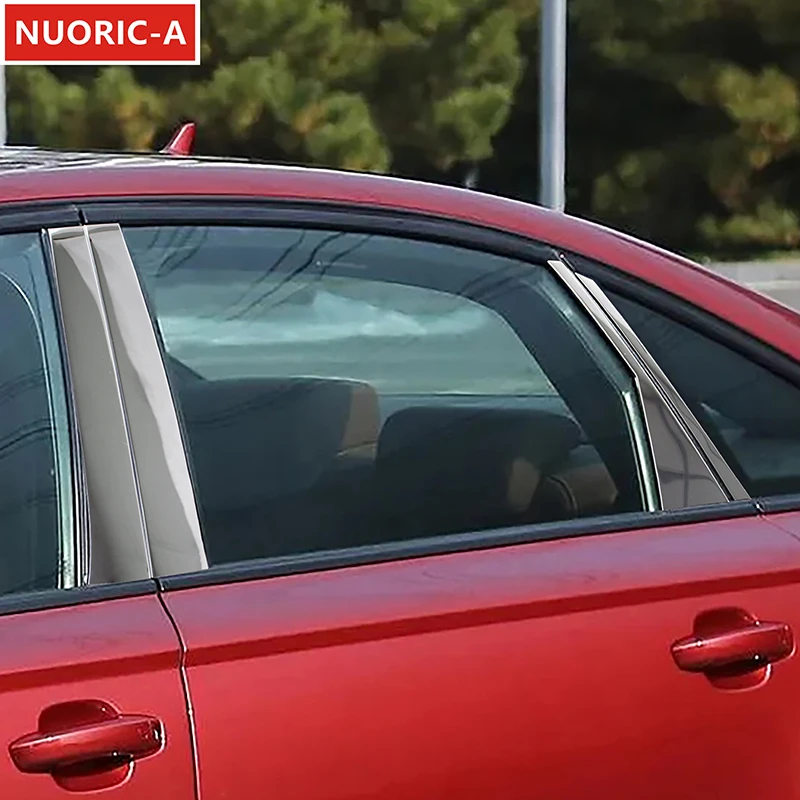 Окошко из нержавеющей стали BC вертикальная отделка для Audi A6 C7 2012-2018 Стайлинг