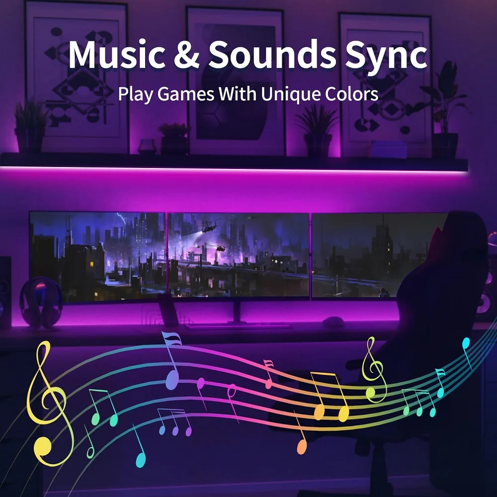 Светодиодные Ленты RGB 3535 SMD С Дистанционной Синхронизацией Музыки 24 В/0 5 А 16