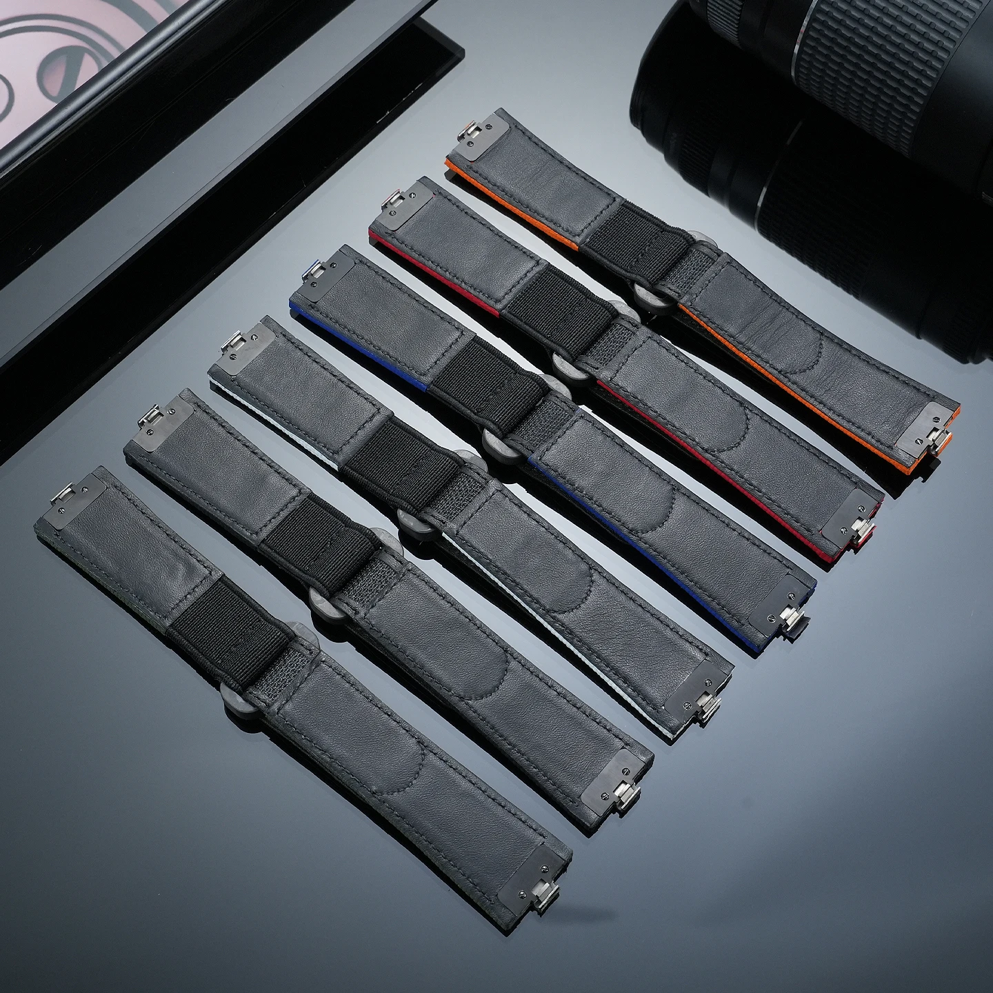 Фото Для моделей Vacheron Constantin Overseas 4300V, 4500V и 5500V: ремешок из телячьей кожи шириной 7 мм с быстросъемной пряжкой из фторкаучука FMK. №2