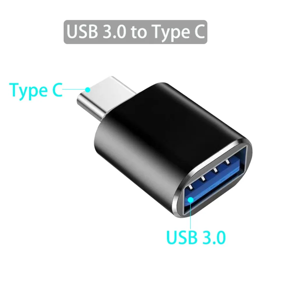 Переходник USB3.0 на тип C разъем USB A к USBC конвертер OTG типа автомобильный зарядный