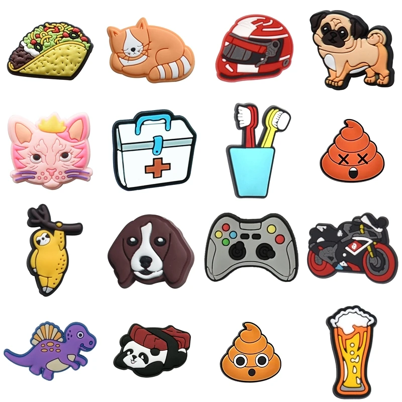 

Shoe Charms Decorations for Crocs Women Charm Packs Wholesale Bulk Shoes Accessories Kids Set Jeans Girl Gifts Boy Para Pins Men