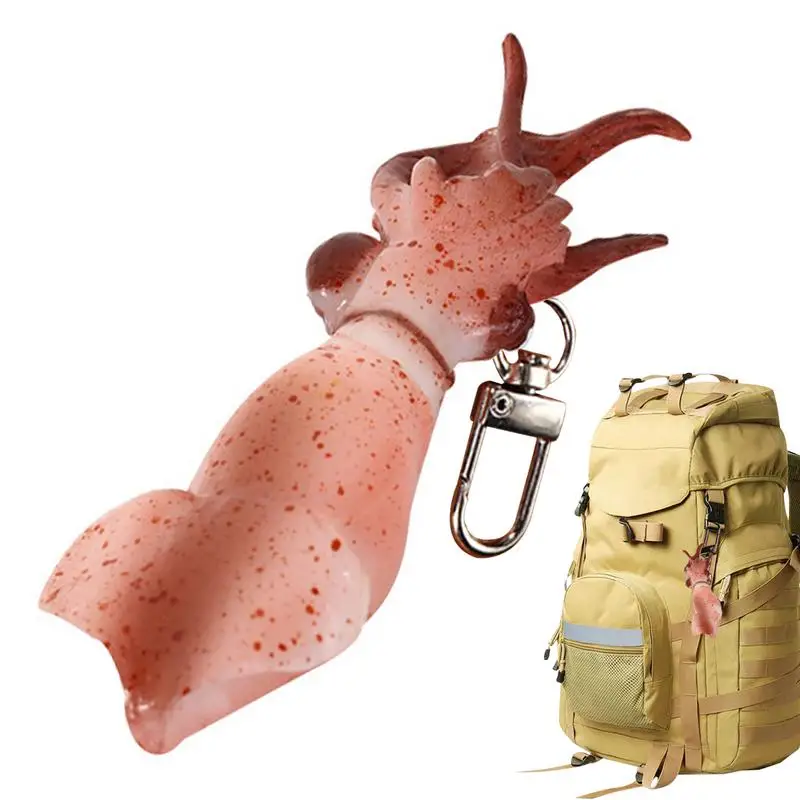 

Брелок-подвеска в виде кальмара, портативный брелок для ключей, аксессуары на день рождения, аксессуары для автомобиля, сумочки, сумки