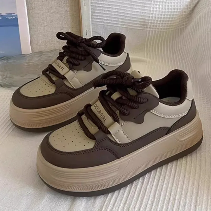 Многослойные женские кроссовки на платформе в гонконгском стиле повседневная