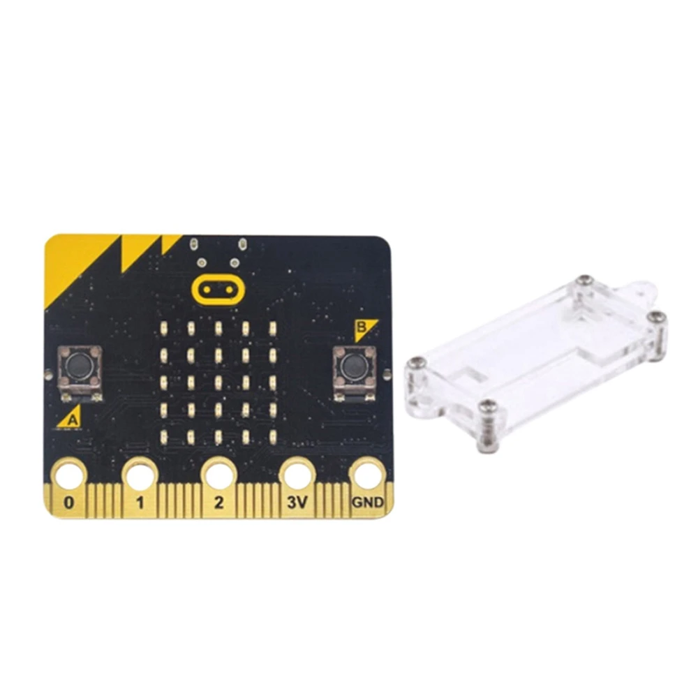 

Набор для начинающих BBC Microbit Go Micro:Bit BBC DIY программируемая обучающая макетная плата с акриловым защитным корпусом