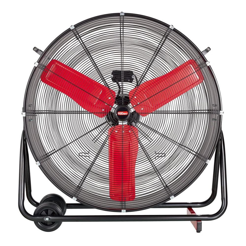 

Hyper Tough 36" Portable Commercial Two-Wheeled Slim Drum Fan, Black