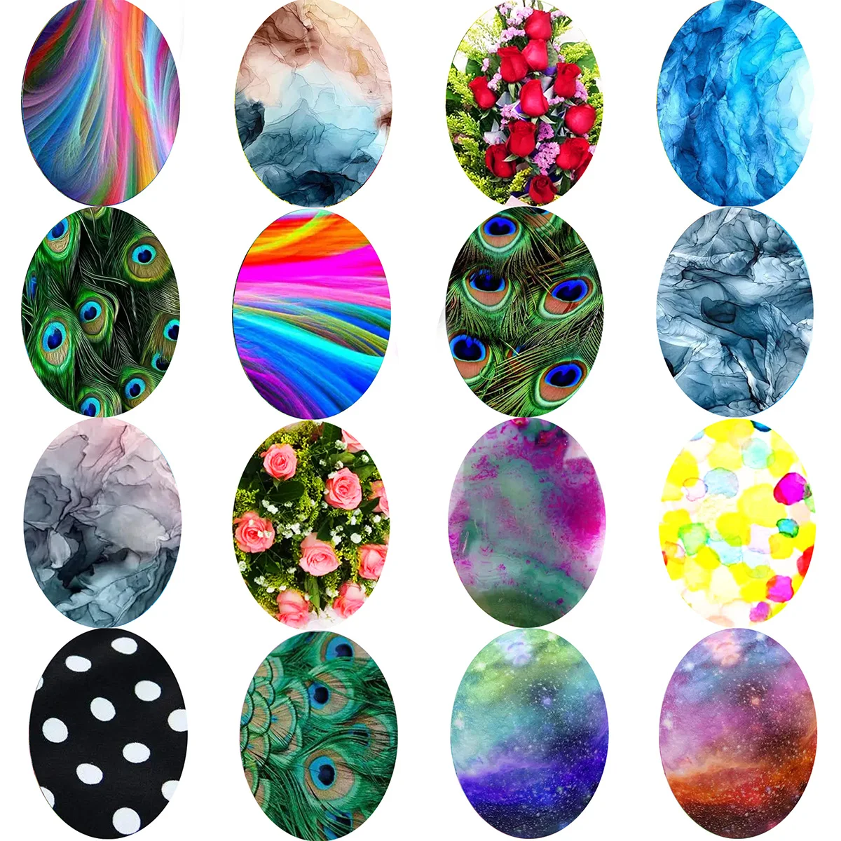 

13x18mm/18x25mm/30x40mm New Fashion Color Handmade Photo Glass Cabochons Pattern Domed Jewelry Accessories Supplies