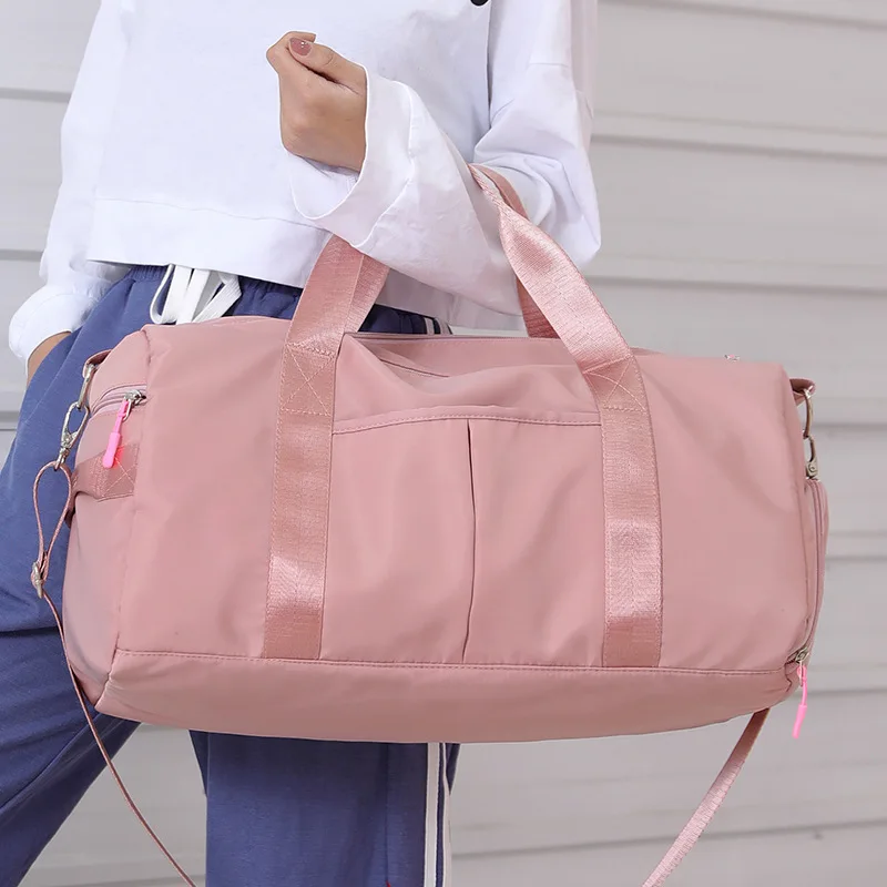 New Men's and Women's Travel Bag Nylon Fabric Big Tote Wet and Dry Separation Fitness Bag Hot Sale