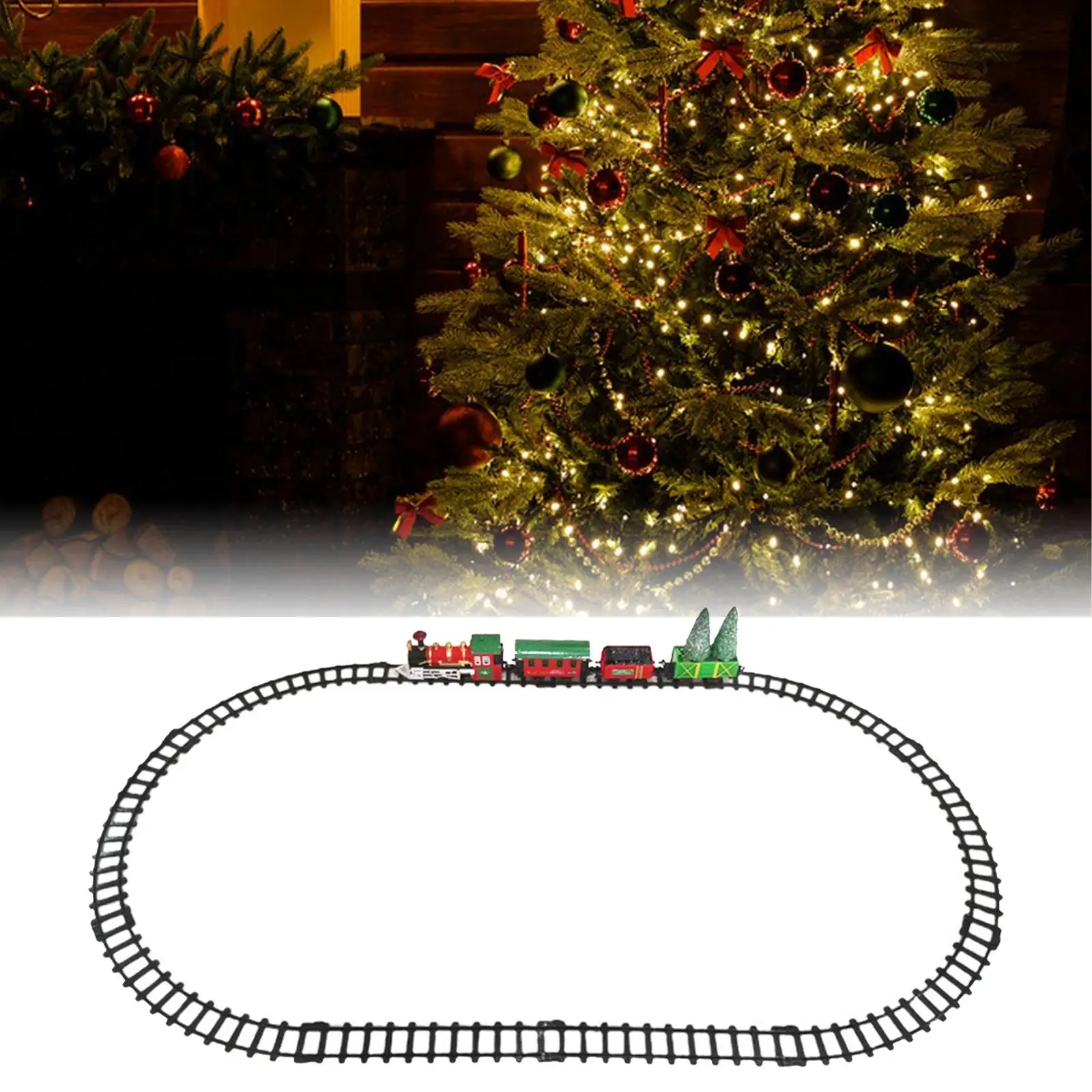 

Electric Train Kid Toy Railway Track Set for New Year Preschool Toddlers